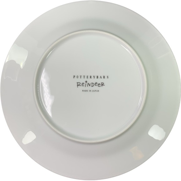 Pottery Barn Reindeer Collection BLITZEN 2 Mugs and 2 Salad Plates Lot of 4 - Picture 6 of 14